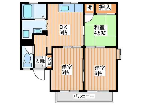 メゾン・ル・パルクの物件間取画像